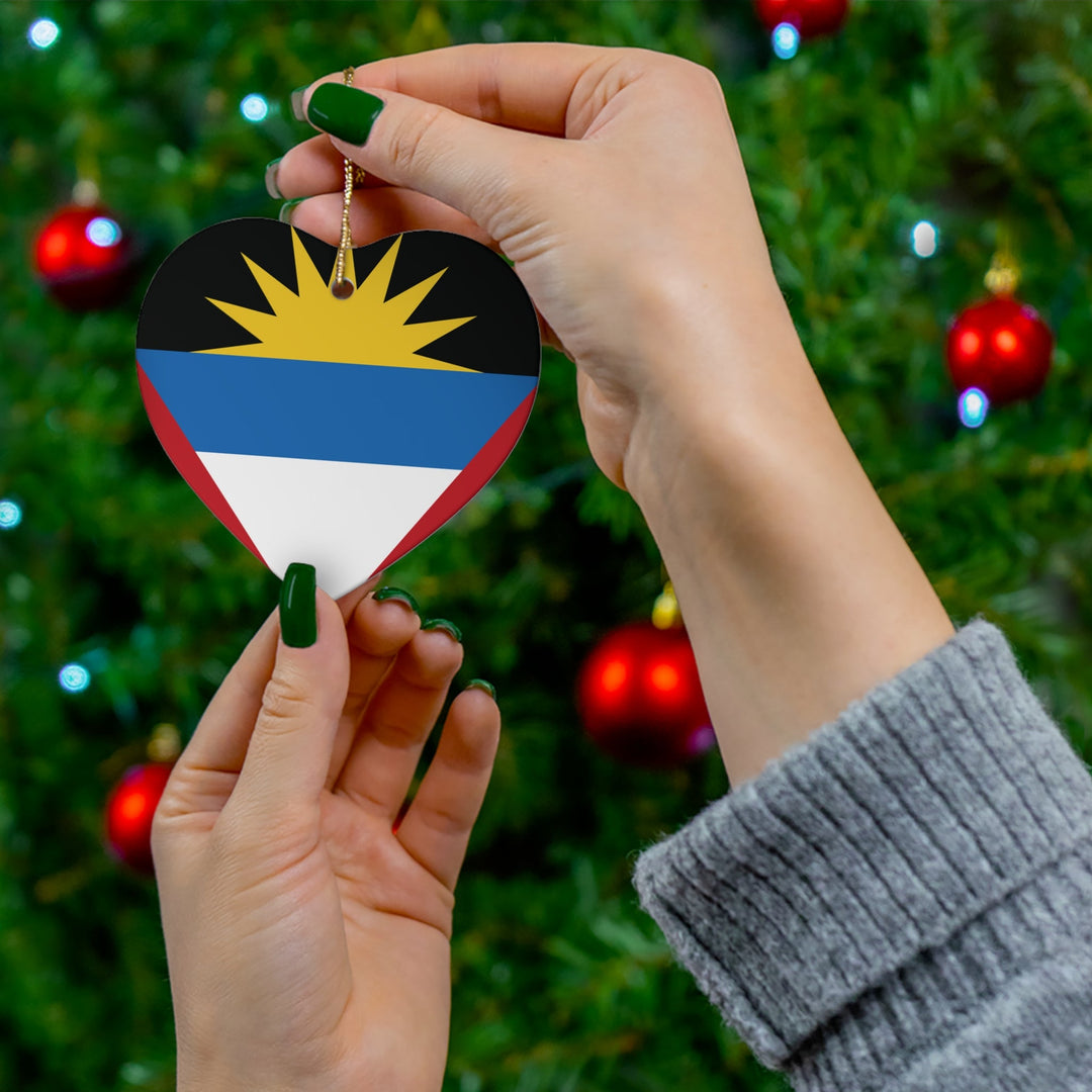Antigua and Barbuda Ceramic Ornament - Ezra's Clothing - Christmas Ornament