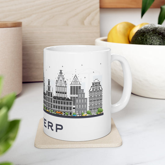 Antwerp Belgium Coffee Mug - Ezra's Clothing - Mug