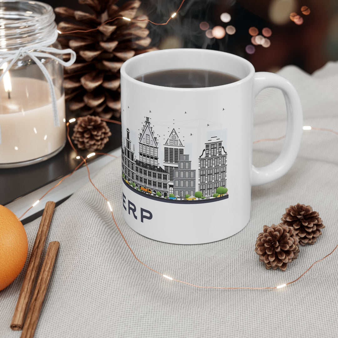 Antwerp Belgium Coffee Mug - Ezra's Clothing - Mug