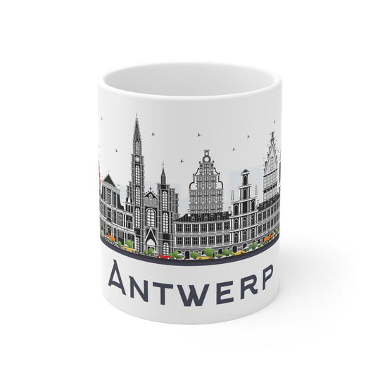 Antwerp Belgium Coffee Mug - Ezra's Clothing - Mug