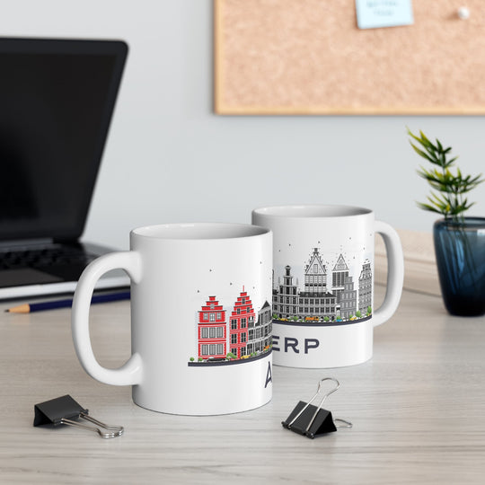 Antwerp Belgium Coffee Mug - Ezra's Clothing - Mug