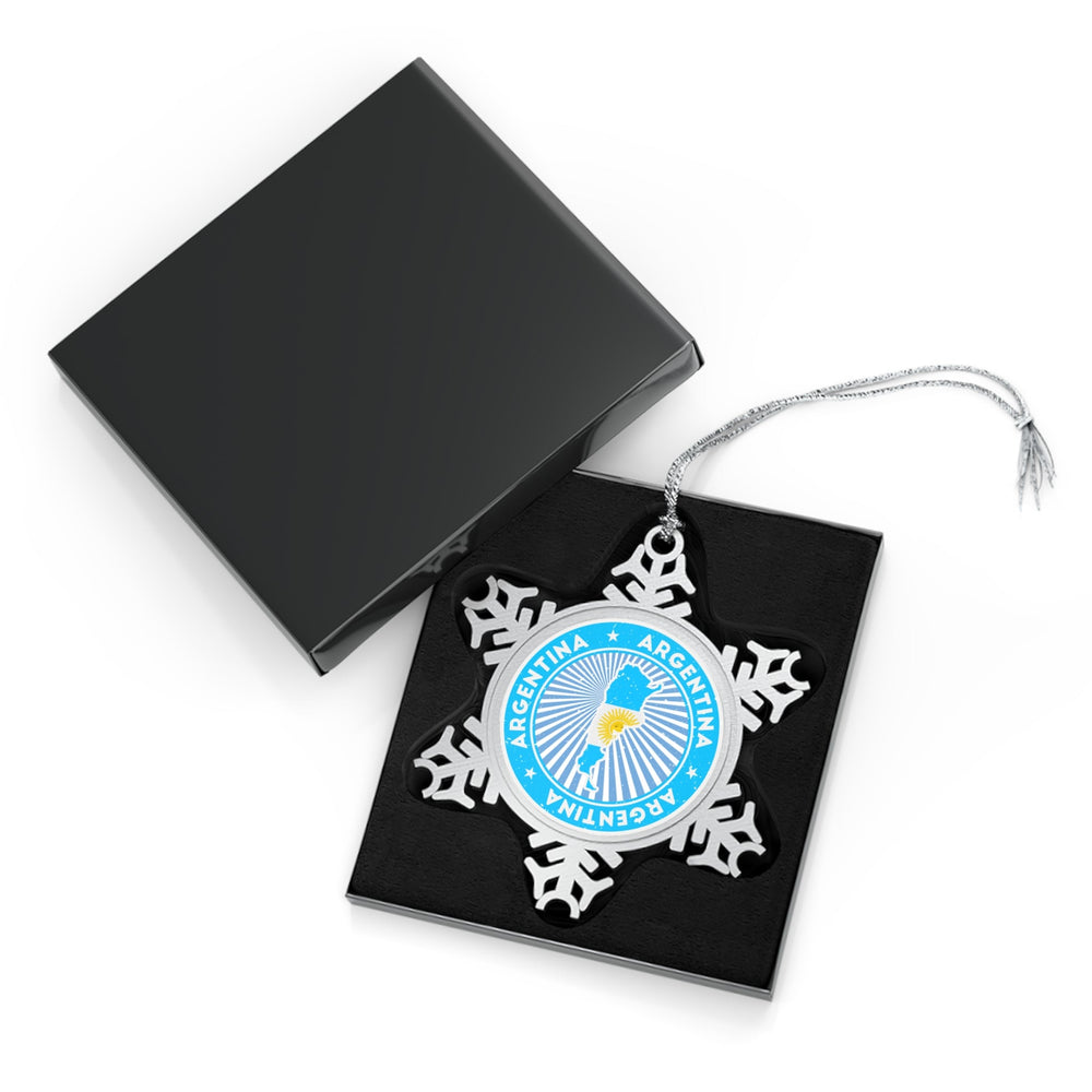 Argentina Snowflake Ornament - Ezra's Clothing - Christmas Ornament