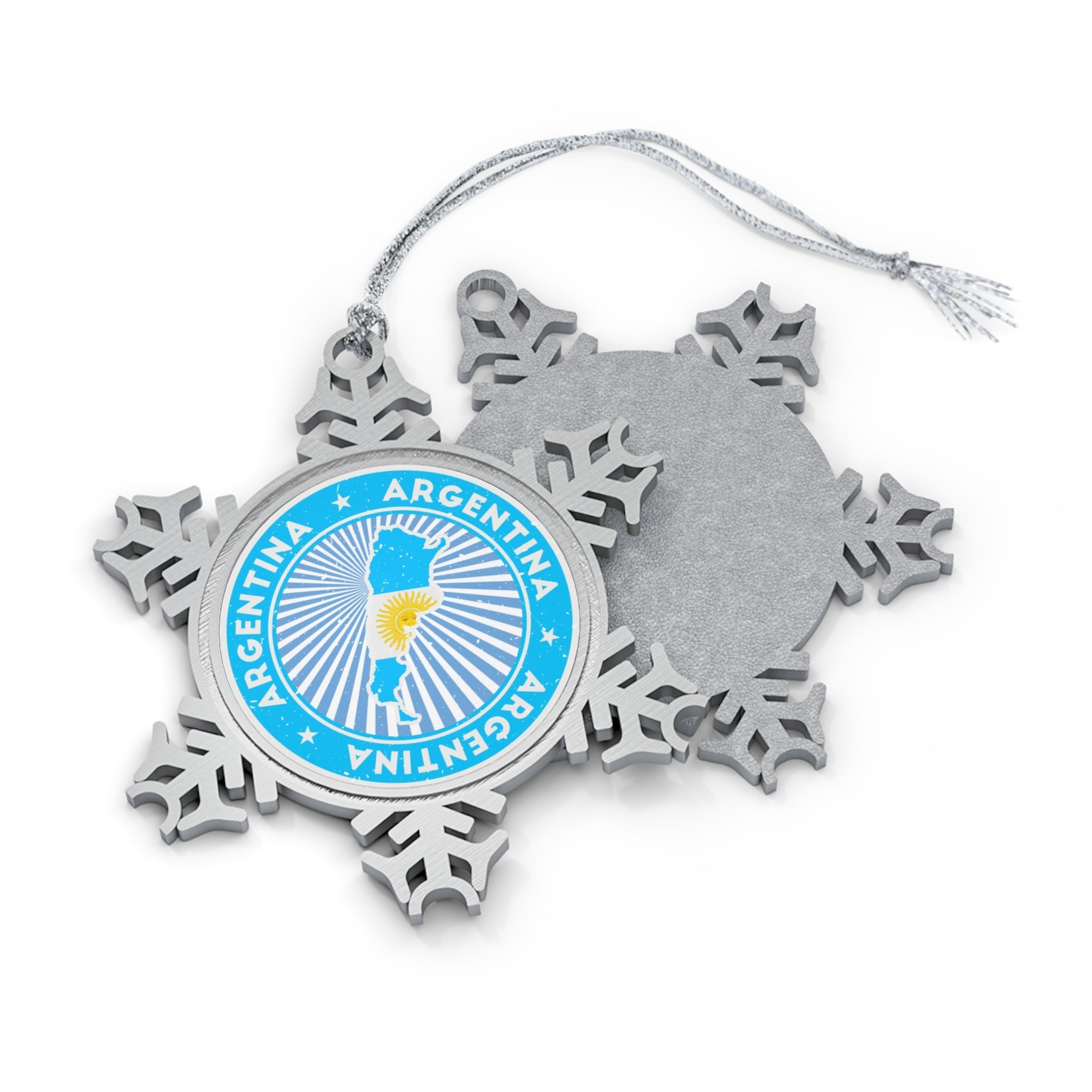 Argentina Snowflake Ornament - Ezra's Clothing - Christmas Ornament