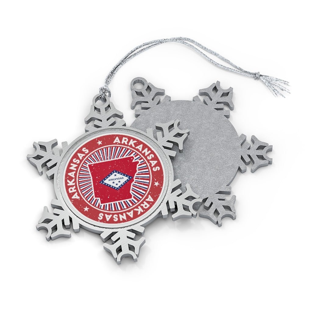 Arkansas Snowflake Ornament - Ezra's Clothing - Christmas Ornament