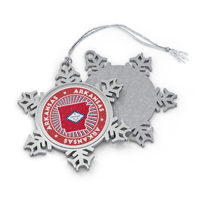 Arkansas Snowflake Ornament - Ezra's Clothing