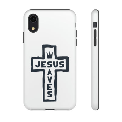 Jesus Saves Case Tough Case Ezra's Clothing iPhone XR Matte 