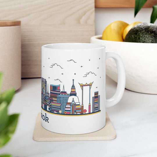 Bangkok Thailand Coffee Mug - Ezra's Clothing - Mug