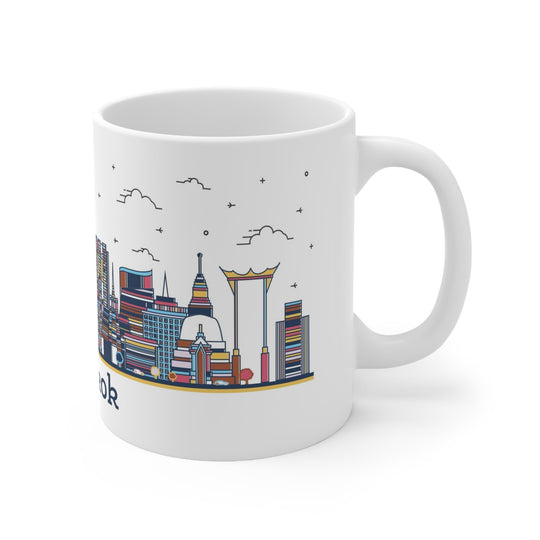 Bangkok Thailand Coffee Mug - Ezra's Clothing - Mug