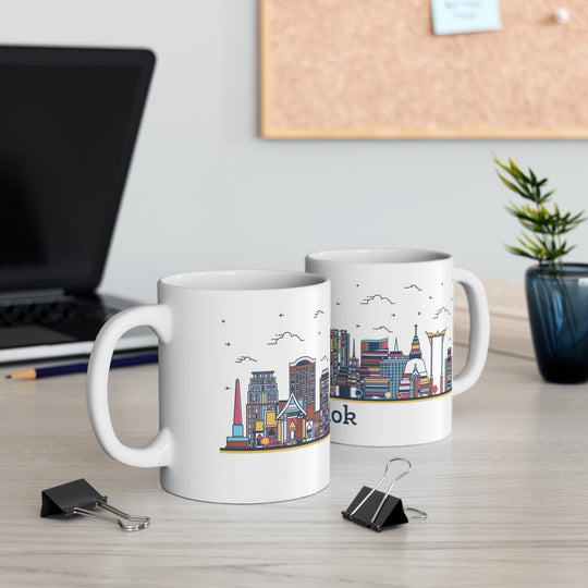 Bangkok Thailand Coffee Mug - Ezra's Clothing - Mug