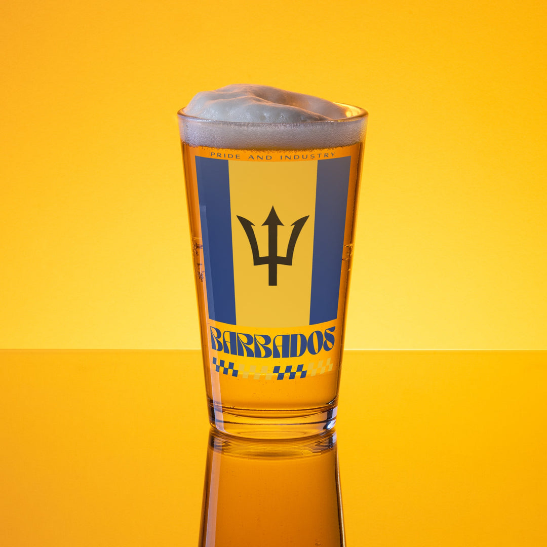 Barbados Pint Glass - Ezra's Clothing - Pint Glass