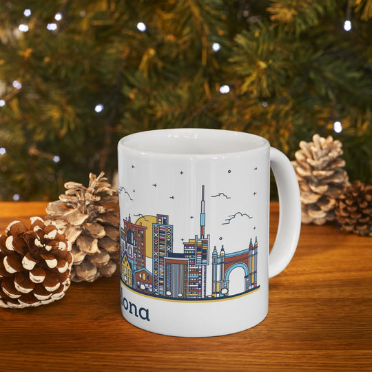 Barcelona Spain Coffee Mug - Ezra's Clothing - Mug