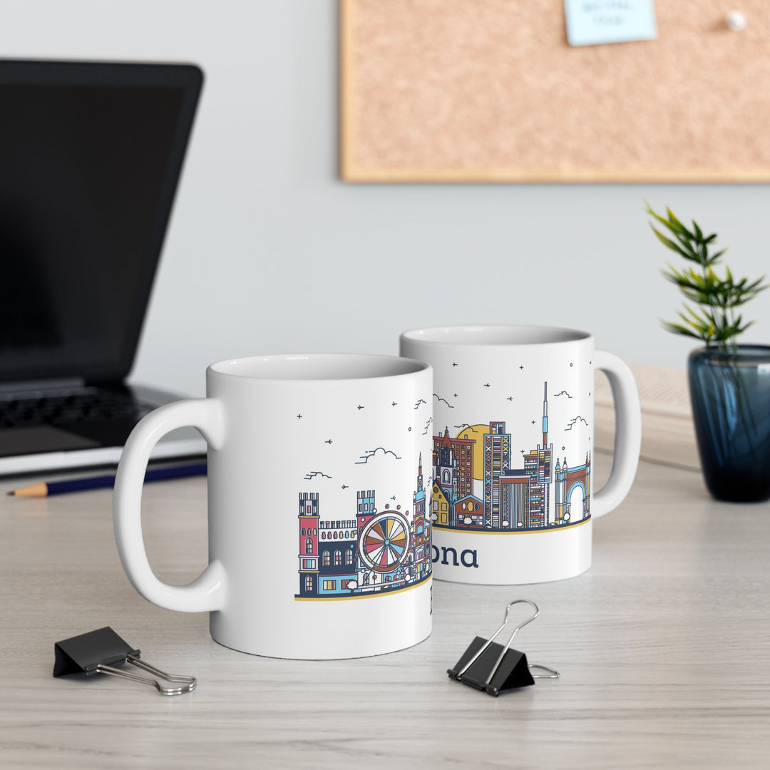 Barcelona Spain Coffee Mug - Ezra's Clothing - Mug