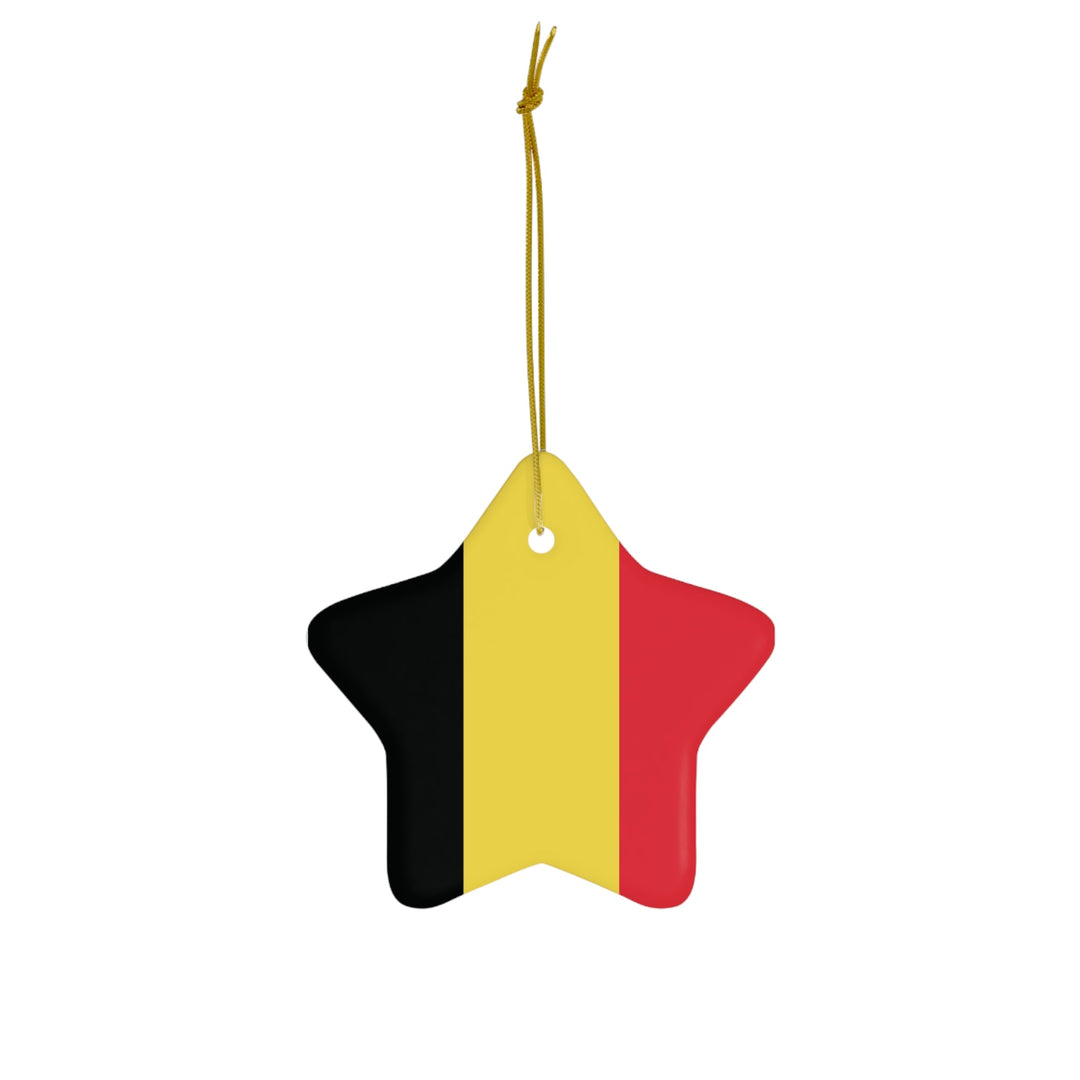 Belgium Ceramic Ornament - Ezra's Clothing - Christmas Ornament