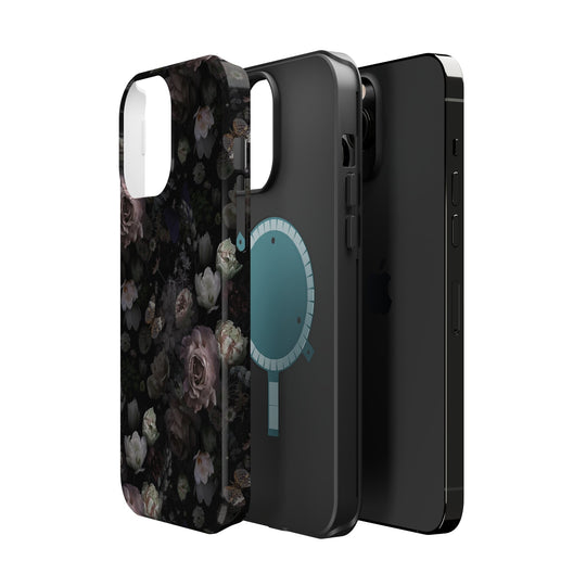 Black Rose Case - Magnetic Back - Ezra's Clothing - Magnetic Case