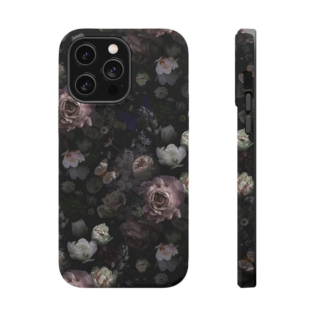 Black Rose Case - Magnetic Back - Ezra's Clothing - Magnetic Case