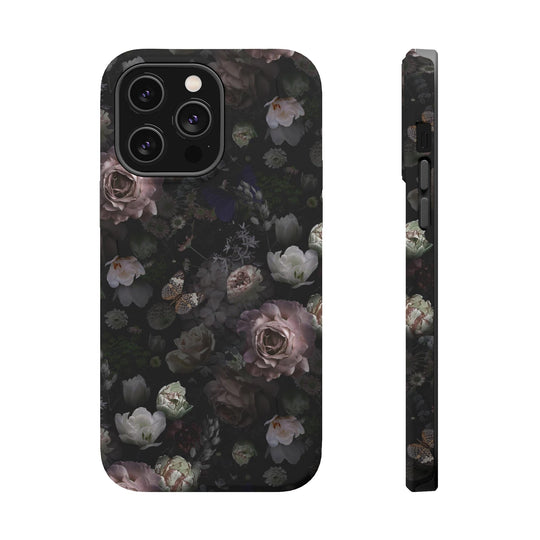 Black Rose Case - Magnetic Back - Ezra's Clothing - Magnetic Case