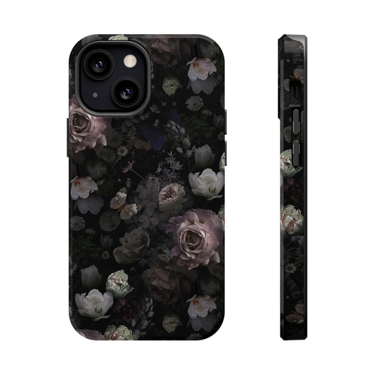 Black Rose Case - Magnetic Back - Ezra's Clothing - Magnetic Case