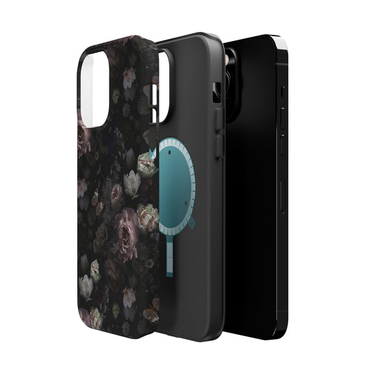 Black Rose Case - Magnetic Back - Ezra's Clothing - Magnetic Case
