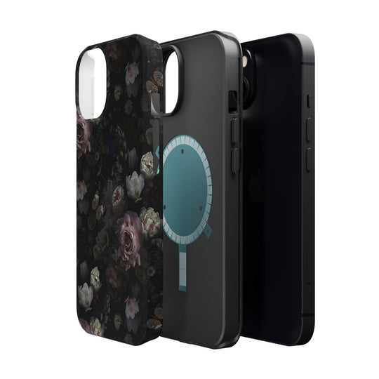 Black Rose Case - Magnetic Back - Ezra's Clothing - Magnetic Case