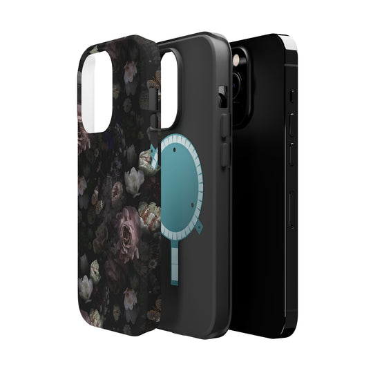 Black Rose Case - Magnetic Back - Ezra's Clothing - Magnetic Case