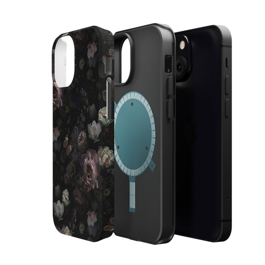 Black Rose Case - Magnetic Back - Ezra's Clothing - Magnetic Case