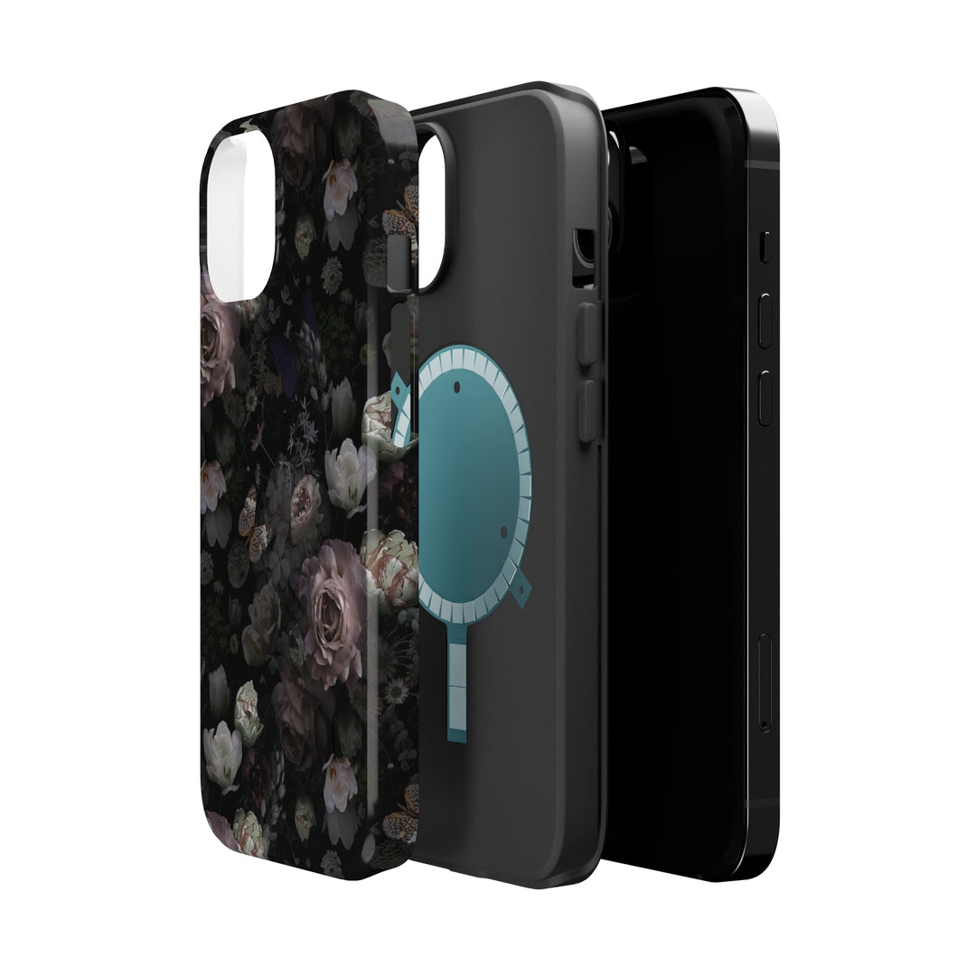 Black Rose Case - Magnetic Back - Ezra's Clothing - Magnetic Case