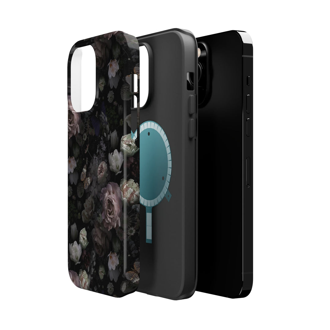 Black Rose Case - Magnetic Back - Ezra's Clothing - Magnetic Case