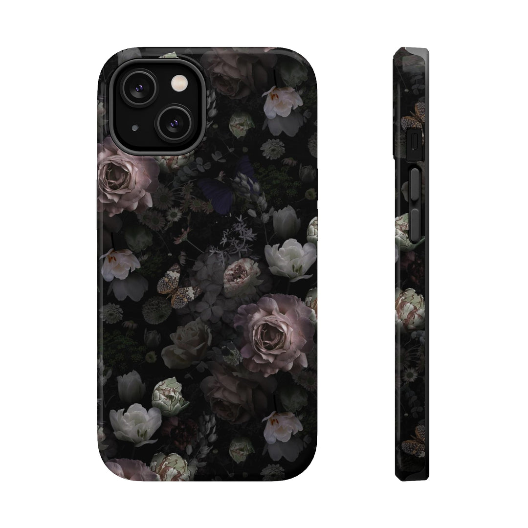 Black Rose Case - Magnetic Back - Ezra's Clothing - Magnetic Case