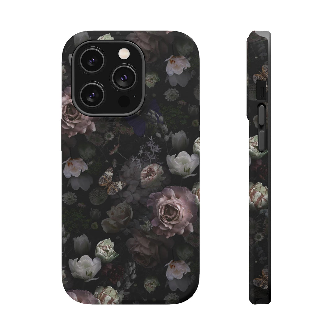 Black Rose Case - Magnetic Back - Ezra's Clothing - Magnetic Case