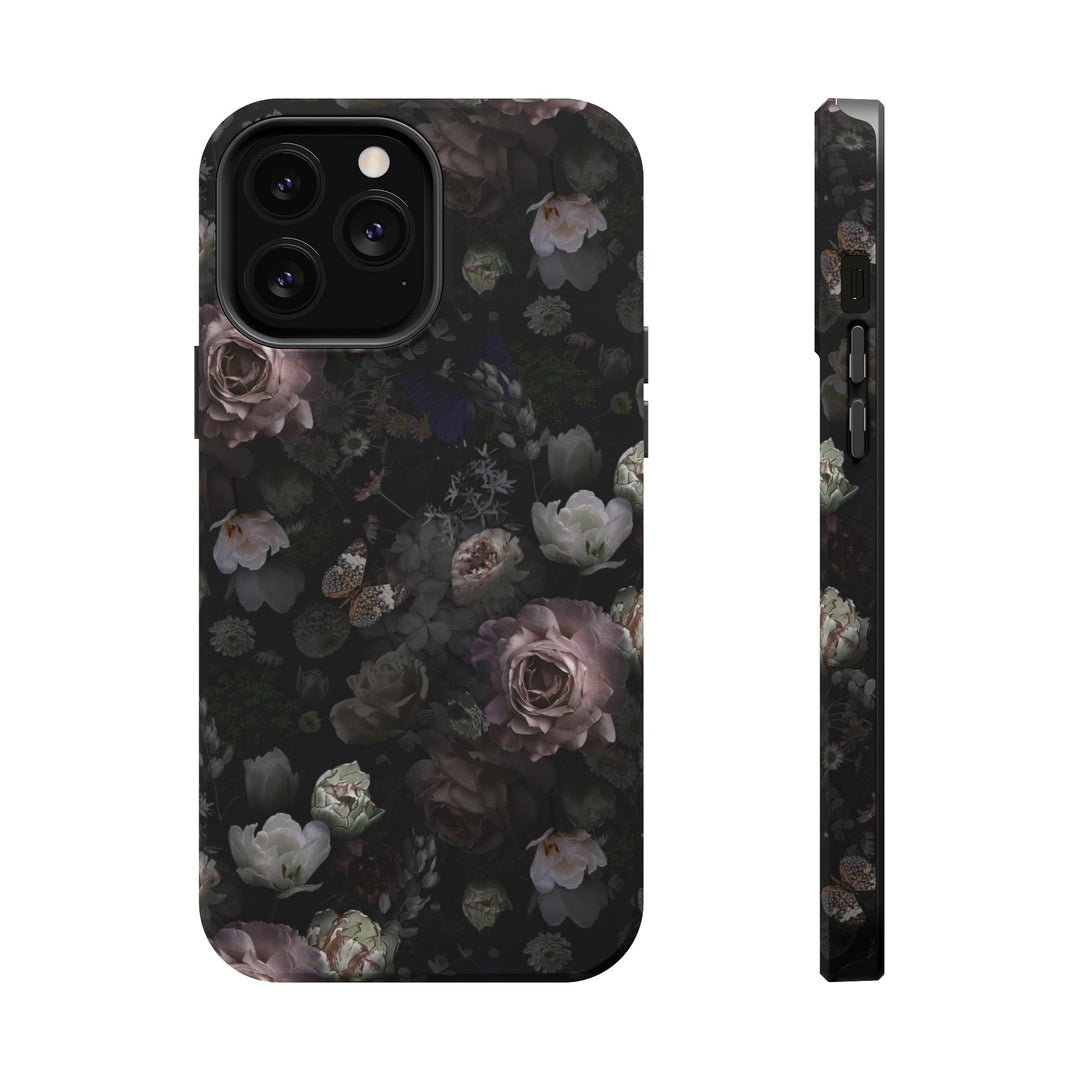 Black Rose Case - Magnetic Back - Ezra's Clothing - Magnetic Case