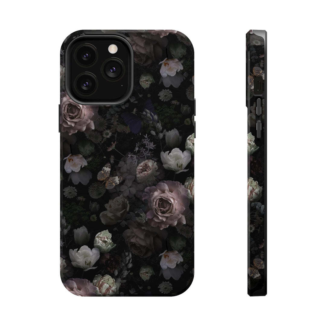 Black Rose Case - Magnetic Back - Ezra's Clothing - Magnetic Case