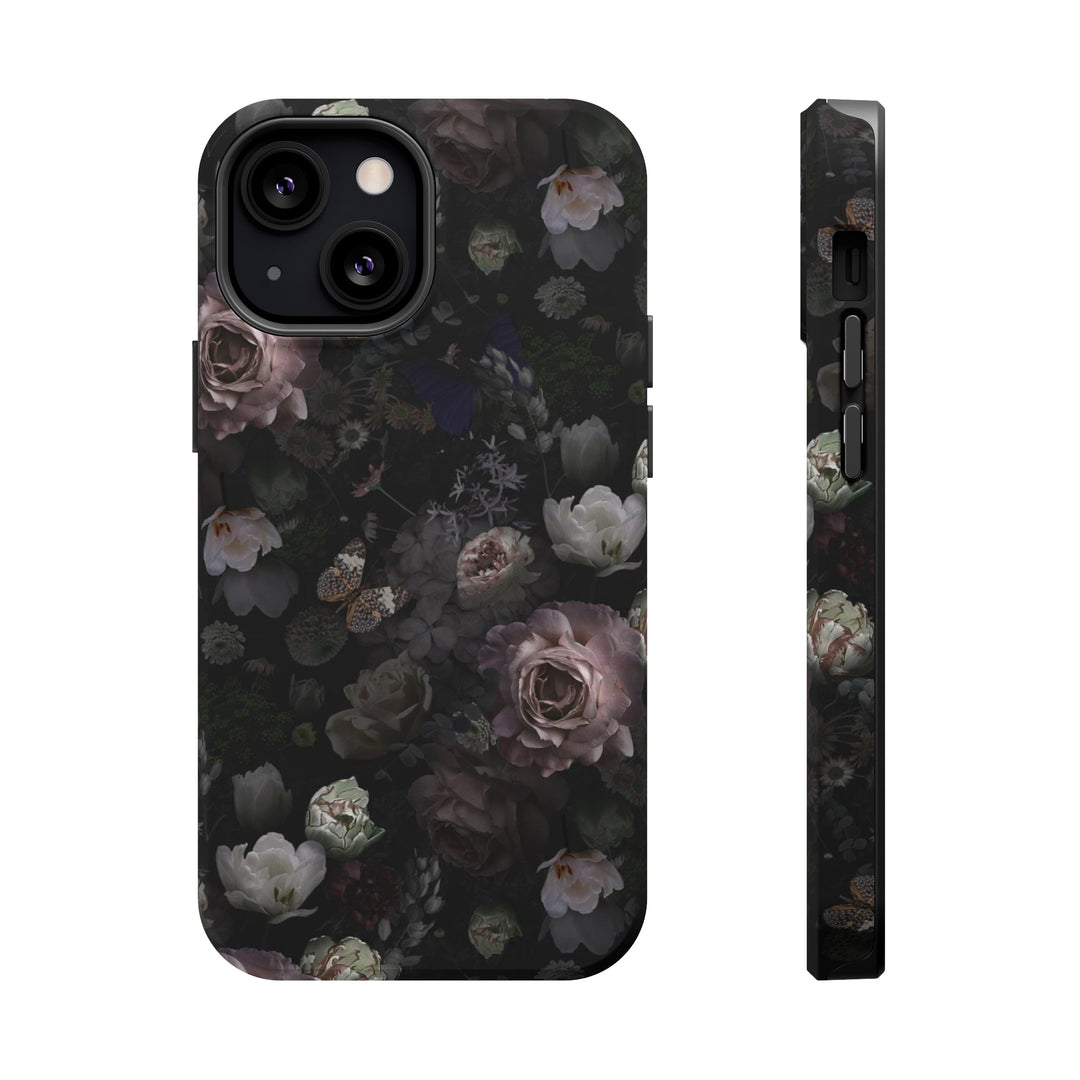 Black Rose Case - Magnetic Back - Ezra's Clothing - Magnetic Case