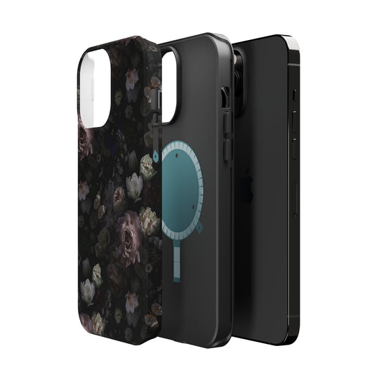 Black Rose Case - Magnetic Back - Ezra's Clothing - Magnetic Case