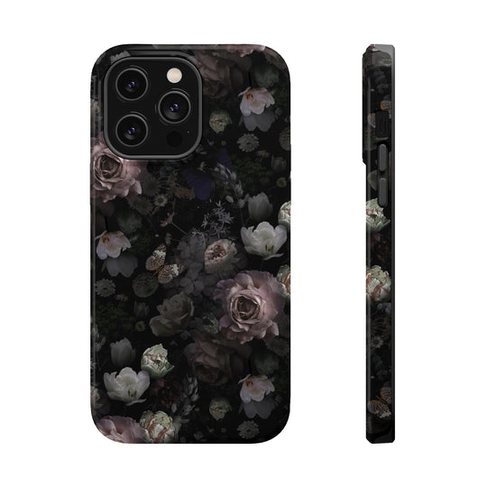 Black Rose Case - Magnetic Back - Ezra's Clothing - Magnetic Case