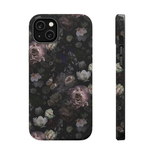 Black Rose Case - Magnetic Back - Ezra's Clothing - Magnetic Case