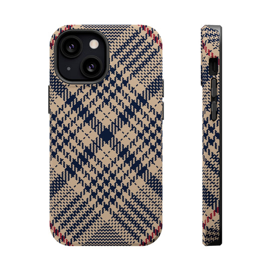 Blue Scottish Plaid Case - Magnetic Back - Ezra's Clothing - Magnetic Case