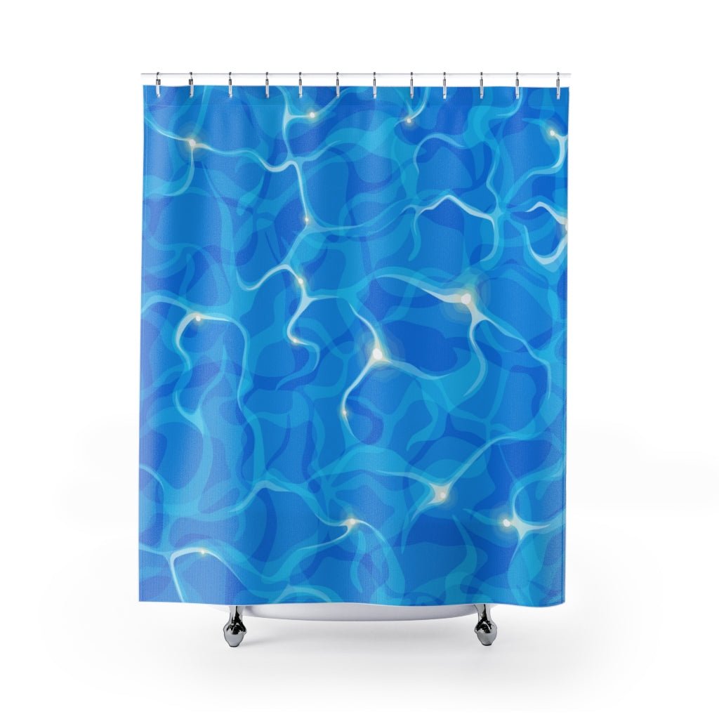 Blue Water Glare Shower Curtain - Ezra's Clothing - Shower Curtains