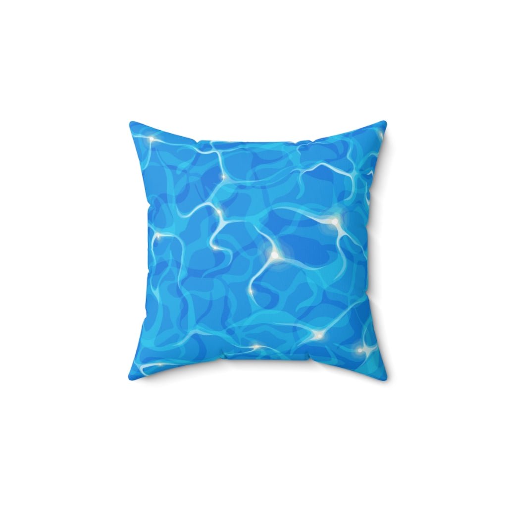 Blue Water Glare Throw Pillow - Ezra's Clothing