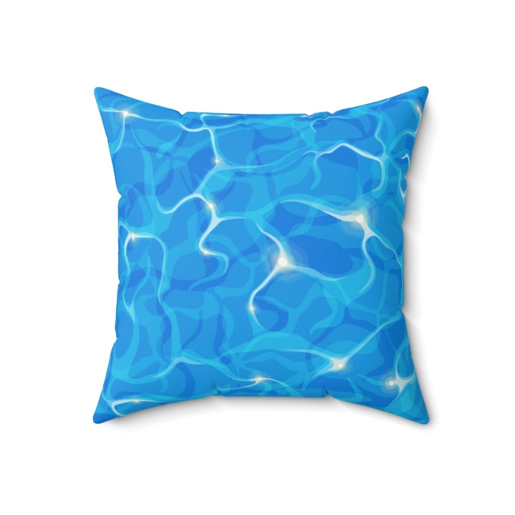Blue Water Glare Throw Pillow - Ezra's Clothing - Pillows