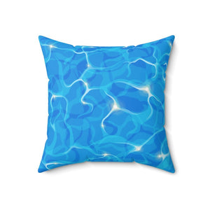 Blue Water Glare Throw Pillow - Ezra's Clothing