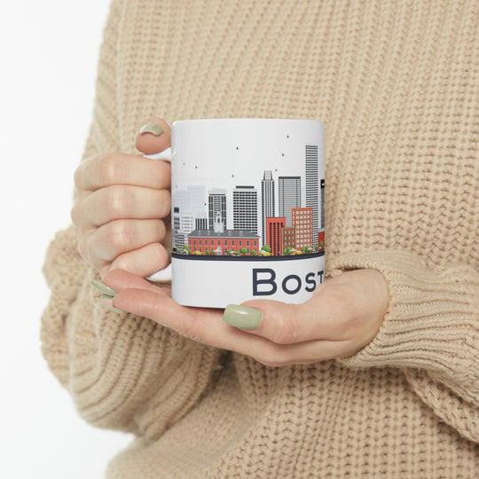 Boston Massachusetts Coffee Mug - Ezra's Clothing - Mug