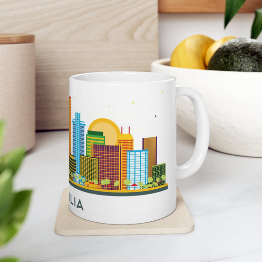 Brasilia Brazil Coffee Mug - Ezra's Clothing - Mug