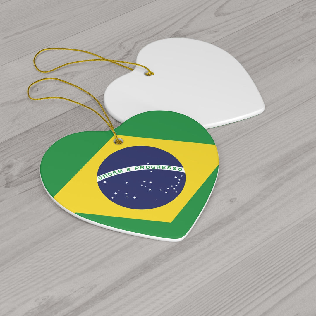 Brazil Ceramic Ornament - Ezra's Clothing - Christmas Ornament