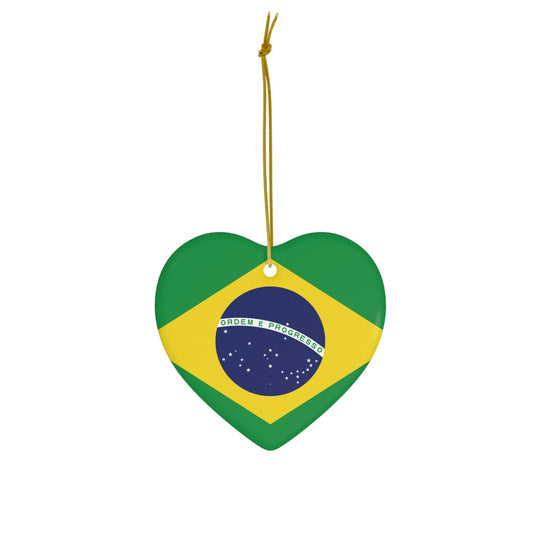 Brazil Ceramic Ornament - Ezra's Clothing - Christmas Ornament