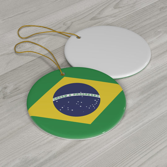 Brazil Ceramic Ornament - Ezra's Clothing - Christmas Ornament