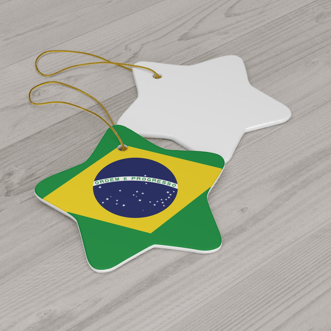 Brazil Ceramic Ornament - Ezra's Clothing - Christmas Ornament