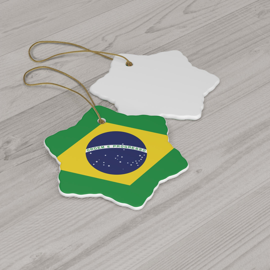 Brazil Ceramic Ornament - Ezra's Clothing - Christmas Ornament