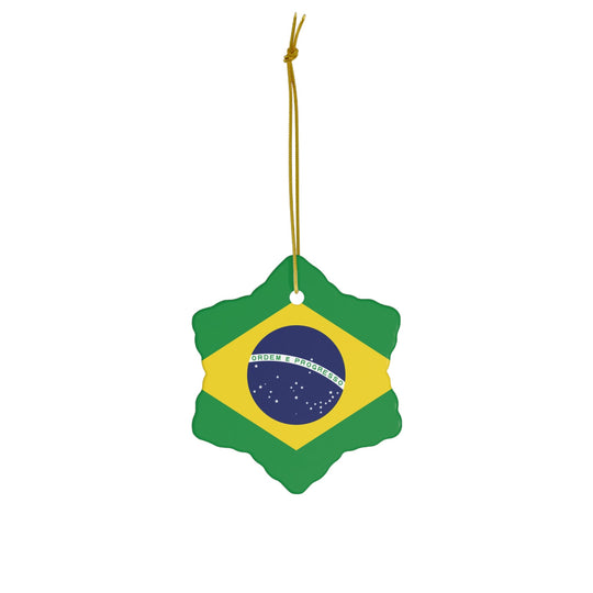 Brazil Ceramic Ornament - Ezra's Clothing - Christmas Ornament
