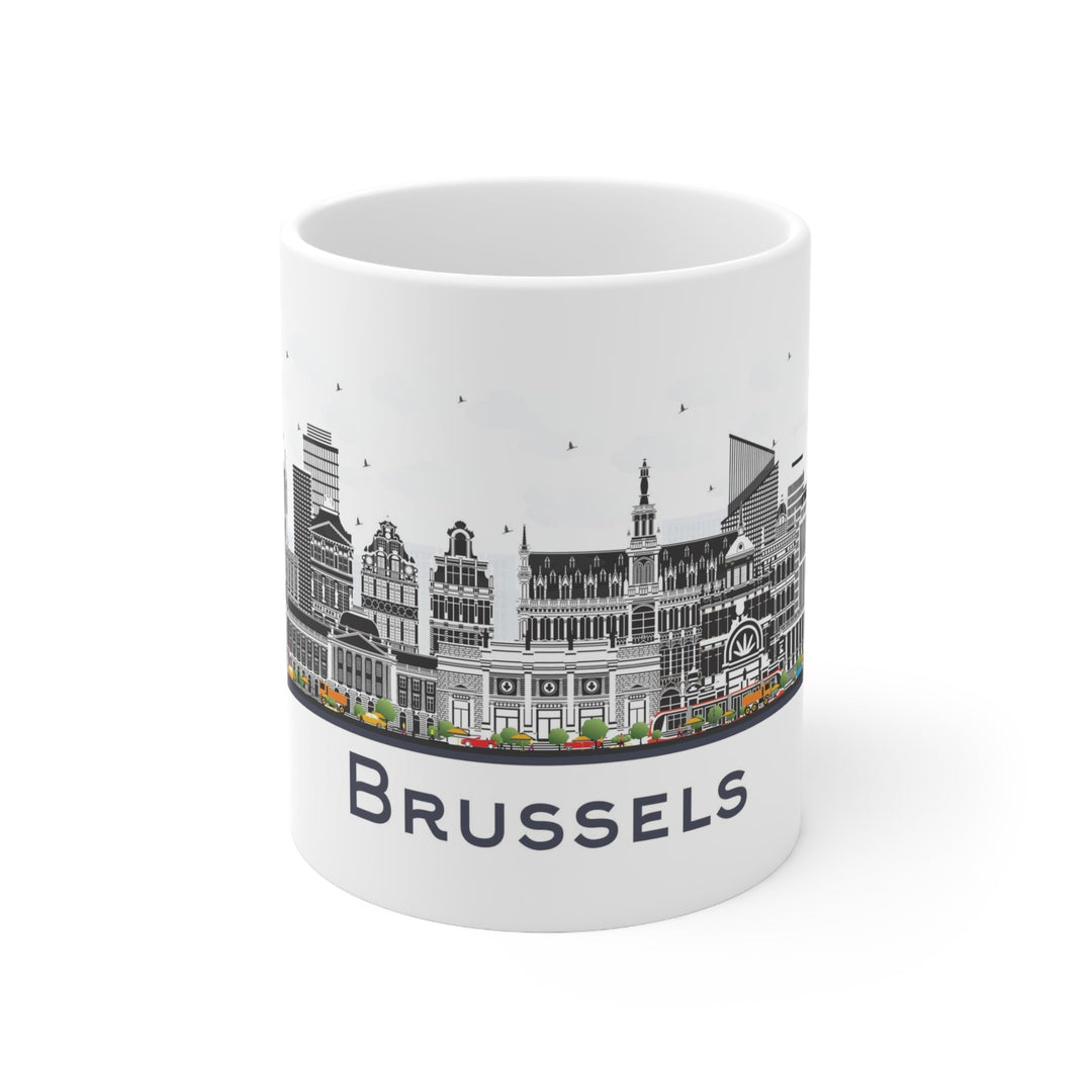 Brussels Belgium Coffee Mug - Ezra's Clothing - Mug