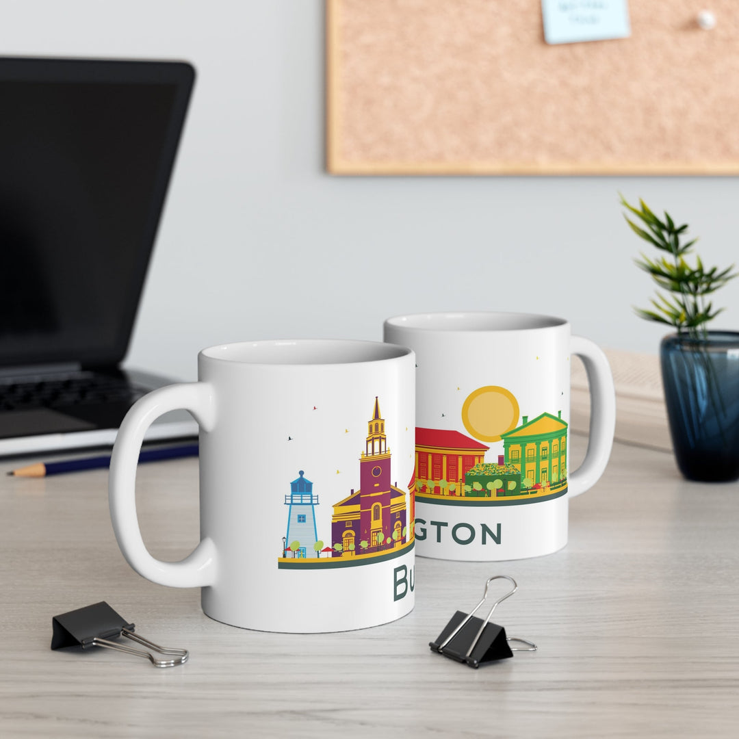 Burlington Vermont Coffee Mug - Ezra's Clothing - Mug